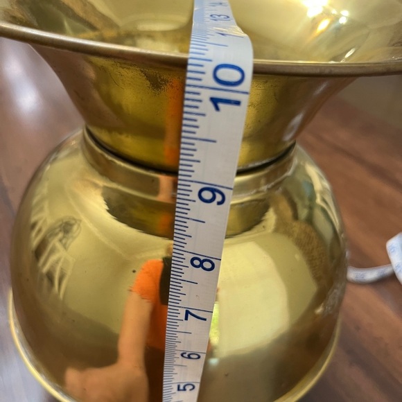 Union Pacific Railroad Brass Spittoon Embossed Home Decor Train Weighted Bottom - Picture 5 of 11